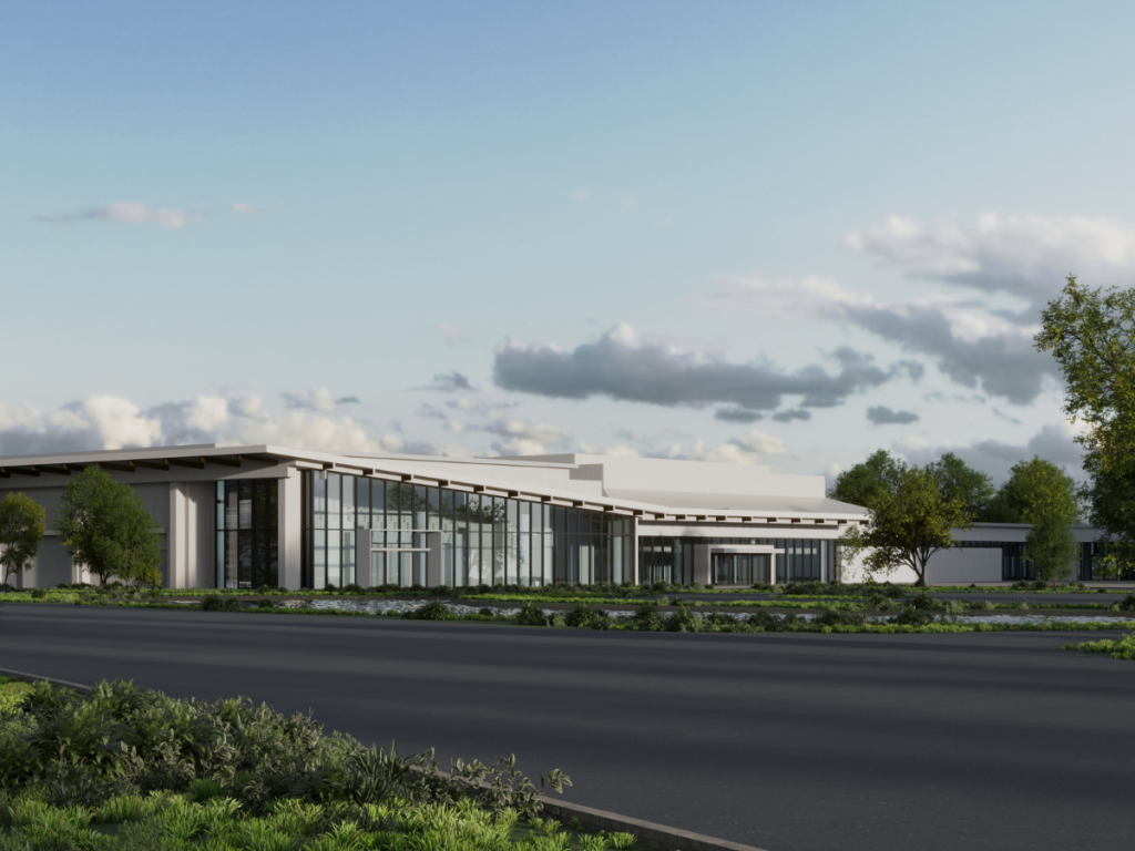 Request For Proposal - Convention Center A rendered image of the newly renovated Bradenton Area Convention Center in Florida's Gulf Coast showcases the reimagined exterior and the lush landscapes that surround the venue.